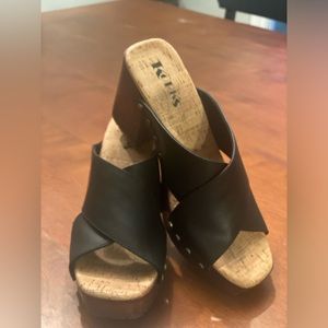 Korks Women Lynda Black Sandals